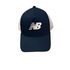 New Balance Dark Blue Cap with White Mesh